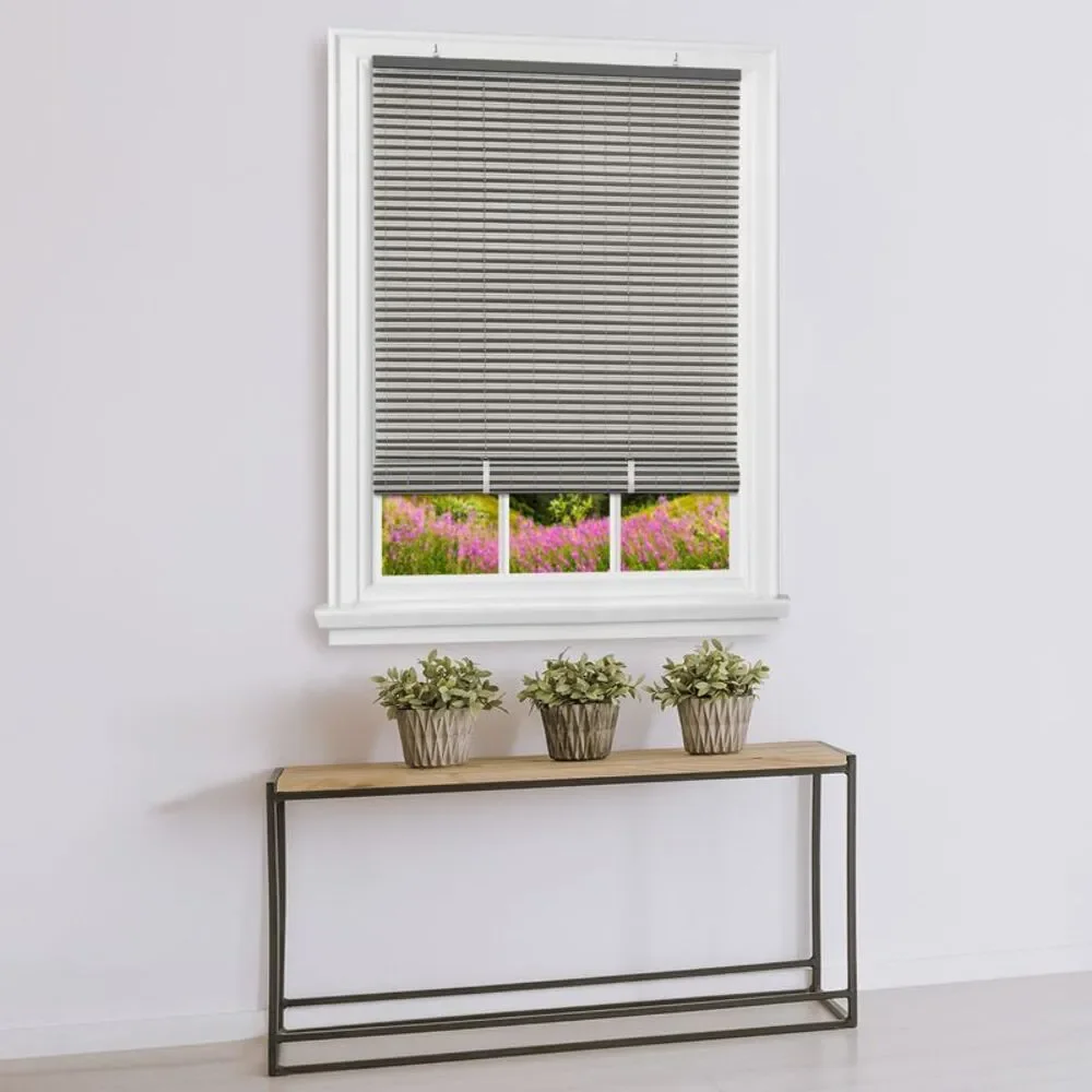 Two-Tone Oval Cordless Rollup Light Filtering Window Blinds Shades,